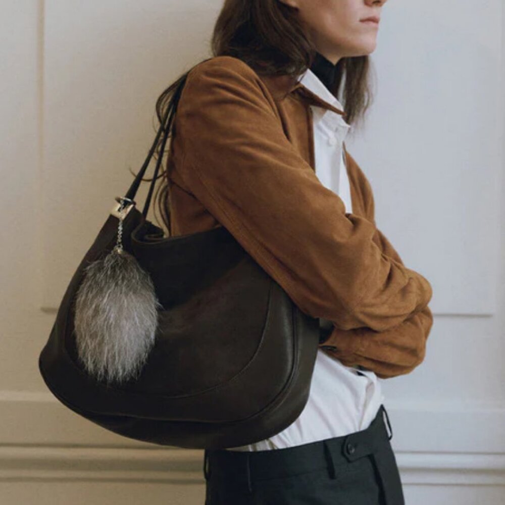 [loeuvre] Bonheur Shoulder Medium (suede ver.)